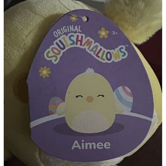Squishmallows Aimee Chick Floral Flower Belly 2024 Easter Squad 5" Plush, New - Picture 5 of 11